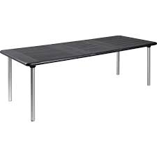 Der tisch mit den grundmaßen von 160 x 90 cm lässt sich bei bedarf durch einen drehmechanismus. Ausziehtisch Tavolo 160 220 Cm X 100 Cm Silber Anthrazit Kaufen Bei Obi