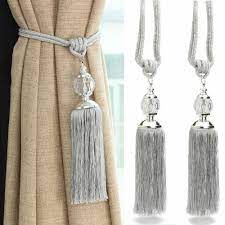 Using yarn, create beautiful and functional curtain tiebacks. Buy 2pcs Curtain Holdbacks Rope Tie Backs Tassel Tiebacks Beaded Ball Decor At Affordable Prices Free Shipping Real Reviews With Photos Joom