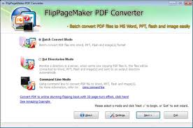 Freeware Flippagemaker Pdf Coverter Automate The Conversions Of Pdf To Microsoft Word Ppt Adobe Flash And Image