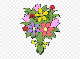 Easy drawing flowers search results for easy drawings page 7 best. How To Draw Flower Bouquet Easy Flower Bouquet Drawing Clipart 637768 Pinclipart