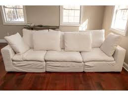 Restoration Hardware Cloud Modular Slipcovered Sofa 103466 Black Rock Galleries