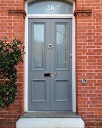 Douglas fir modern 5 lite front door w/satin etched glass. Victorian Etched Glass Door London Door Company