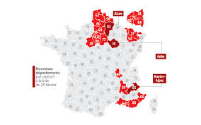 Il y a fait plusieurs annonces. Covid 19 La Carte Des 23 Departements Sous Surveillance Renforcee Le Parisien