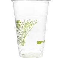 Copo Compostável PLA "Green Stripe" 295ml (50 Uds)