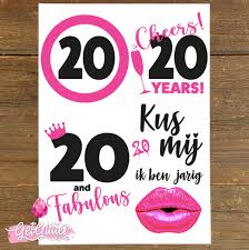 Birthday Decoration 20 Years Getglitterbaby Temporary Tattoos