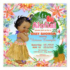 Hawaiian Tropical Luau Baby Shower Invitation Zazzle Com In 2021 Luau Baby Showers Baby Shower Cards Hawaiian Baby Showers
