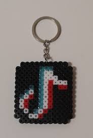 Llavero Tik Tok Hama Beads Hazloahora Es Llaveros Hama Beads Plantillas Hama Beads Hama Beads