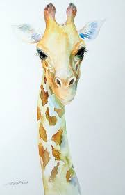 Arti Chauhan Watercolor Giraffe Art Animal Paintings Watercolor Paintings Of Animals