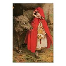 vintage little red riding hood and big bad wolf poster zazzle com little red riding hood red riding hood little red riding hood halloween costume