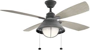 Outdoor ceiling fans are a great way to cool down your porch, garage, or open areas outside of your home. 54 Seaside Outdoor Ceiling Fan 4 Blade Led Light Weathered Zinc Ceiling Fan Nautical Ceiling Fan Outdoor Ceiling Fans