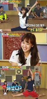 We have another guest waiting behind door #2. Gymnast Son Yeon Jae Displays Her Flexibility On Running Man Running Man Guest Running Man Running Man Korea