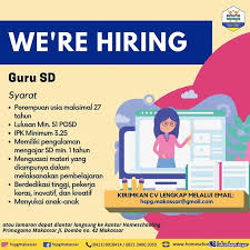 Create account or sign in. Lowongan Kerja Homeschooling Primagama Makassar Di 2021 Sekolah Rumah Belajar Guru