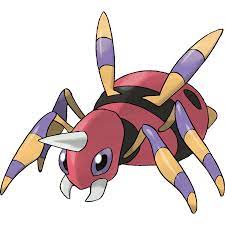 Caterpie, metapod, butterfree, weedle, kakuna, beedrill, paras, parasect, venonat, venomoth, scyther and pinsir bug. Ariados Pokemon Bulbapedia The Community Driven Pokemon Encyclopedia