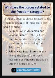 To Freedom Struggle In India ...