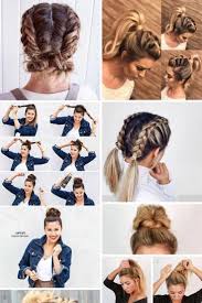 30 Cute Easy Hairstyles Updo Pictures Designs Ideas Designs Hairstyles Id Easy Hairstyles Girls Hairstyles Easy Casual Updos For Medium Hair
