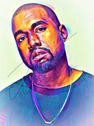 Kanye West Abstract Print Kanye Abstract1 Kanye West Painting Rapper Art Pop Art Posters