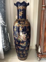Dried flower bunga padi kering natural hiasan ruang tamu kamar: Guci Keramik Pajangan Mewah Pajangan Rumah Tinggi 120cm Geser Utk Motif Gojeg Only Shopee Indonesia