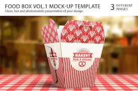 It shows a box placed on a colored. 32 Best Free Food Box Mockup Psd Vector Templates