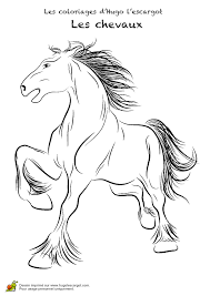 coloriage chevaux realistes 04 horloge longcase