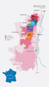 The Crus Of Beaujolais Wine Map Beaujolais French Wine Regions