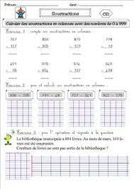 #soustractionsposées #nationapprenante #éducation #écoleàlamaisoncette vidéo a pour but d'apprendre à poser les soustractions sans retenues. Maths 12 Ce1 La Soustraction Posee Avec Des Retenues La Classe Des Ce De Villebois Ce1 Additions Ce1 Ce2