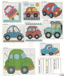 Carros Cross Stitch For Kids Cross Stitch Designs Cross Stitch Baby