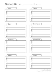 I have found these to be most helpful when i leave a blank click on the link or the picture below for a free pdf version that you can print off as many times as you like! Free Printable Grocery List Templates Grocery Checklist Pdf
