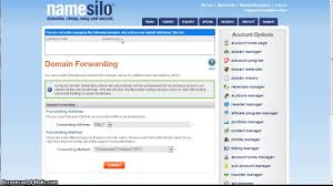 Domain Forwarding Setup Information Namesilo