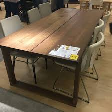 Finding Perfect Match Solid Wood Dining Table Ikea Dining Ikea Dinning Room Solid Wood Dining Table