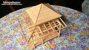 Kembali Selepas Setahun Haha Kali Ini Nak Cuba Kelainan Sikit Buat Rumah Guna Batang Aiskrim Alhamdulillah Hasilnya Boleh Tahan Hehehe House