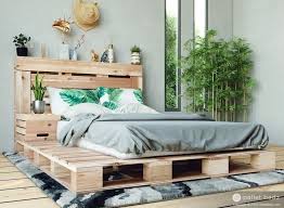 Chic white pallet bed with reading light headboard: Pallet Bed The Twin Size Includes Headboard And Platform Etsy In 2021 Crate Bed Frame Wood Pallet Bed Frame Pallet Bed Frames