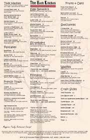 Menu The Hash Kitchen Creative Breakfast Phoenix Restaurants Corned Beef Hash
