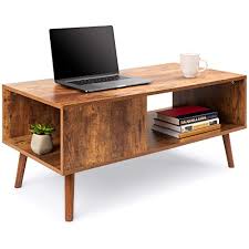 Spruce up your space with a mid century coffee table. Buy Best Choice Products Wooden Mid Century Modern Coffee Table Accent Furniture For Living Room Indoor Home Decor W Open Storage Shelf Wood Grain Finish Brown Online In Turkey B081rlbhkq