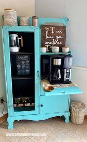 My mom and i wanted to start a project and we decided to repurpose a hutch into a home bar. 101 Best Diy Coffee Station Ideas For All Coffee Lovers Decor Home Ideas
