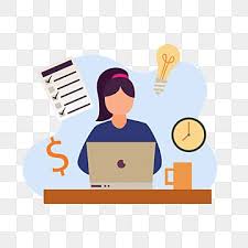 Work From Home With Girl Working With Laptop Computer For Business Planning Creative Idea And Time Management Laptop Computer Home Png And Vector With Transp Di 2020 Adobe Illustrator Ilustrasi Vektor Kreatif