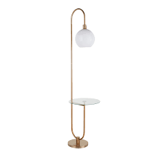 Shop modern chandeliers, sconces, lamps & pendants only at west elm®. Silver Orchid Trombone Tray Table Floor Lamp In Gold Metal Clear Glass On Sale Overstock 31701624