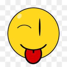 A yellow face with a modest smile, rosy cheeks, and soft, closed eyes. Tongue Out Png Sticking Tongue Out Funny Tongue Out Tongue Out Smiley Stick Your Tongue Out Cleanpng Kisspng