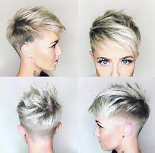 The boring tousled feathers need a break sometime and at those times a shaved hair spikes look great with the addition of shaved hairstyle on both men and women. Short Women S Haircut Shaved Back Novocom Top