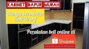 Ubahsuai dapur anda dengan gaya terkini dari tukang kabinet dapur berpengalaman 10 tahun. Kabinet Dapur Murah Deco Diy Kitchen Cabinets Youtube
