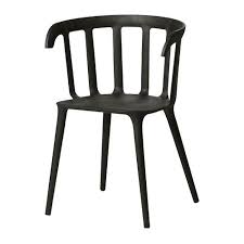 The comforter of the chair is made of polyester and cotton. Ikea Black Dining Armchair Aptdeco