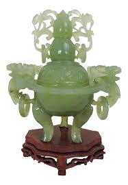 A superb antique chinese famille rose dragon arhat figure statue.降龙罗汉. Vintage Chinese Jade Carved Four Tripod Censer Statue L886 Art Objects Art Collectibles Poligon Com