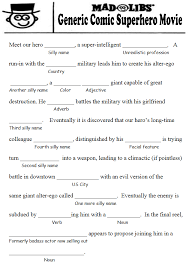 Pick a story from any category and fill in a word for each prompt. Free Mad Lib Template Bridal Shower Mad Libs Bridal Shower 101