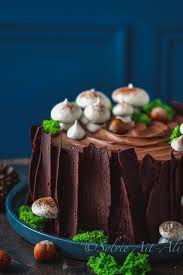 Foret Noire Souche D Arbre Amuses Bouche Dessert Foret Noire Beau Gateau