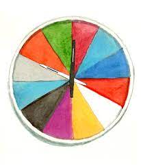 Ultra Flat Multicolor Wall Clock Designed By Thomas Buchheim Illustrated By Kargryn Elyse Rodgers Illustration Color Wheel Projects Color