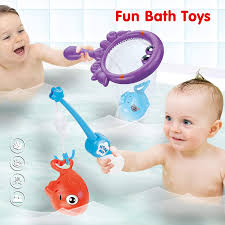 Now its time for her to take a refreshing bath and dress up in. Buy Dwi Dowellin Bath Toys Fishing Games With Fish Net Bpa Free No Mold Squirt Fishes Crab Water Table Pool Bath Time Bathtub Toy For Toddlers Baby Kids Infant Girls Boys Age