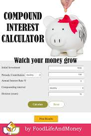 Compound Interest Calculator Interest Calculator Compound Interest Personal Finance