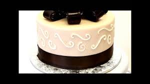 Your simple wedding cake doesn't have to be small. Brown Wedding Cake Simple Wedding Cake Design Fondant Cake Youtube