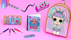 Cada versión imprimible es fácil de imprimir y viene en colores vibrantes. Mini Utiles Escolares De Lol Surprise Back To School Youtube