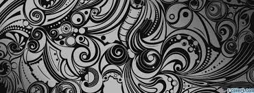 Perfect for printing and sharing online! Black And White Floral Facebook Cover Facebook Cover Floral Banners Black And White