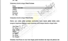 Namun hal terpenting dari pembuatan surat kuasa adalah harus dibuat tanpa ada paksaan siapapun. 4 Contoh Surat Kuasa Pembayaran Pajak Motor Dan Mobil Word Resep Kuini